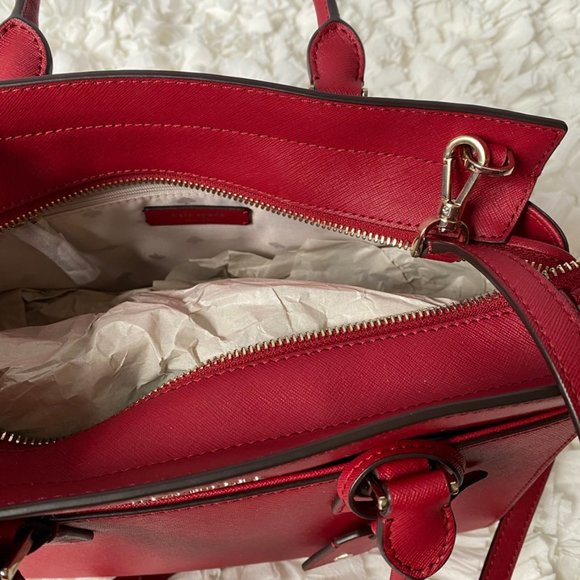 Kate Spade Cameron Satchel/Shoulder Bag Rosso Red - Picture 5 of 8
